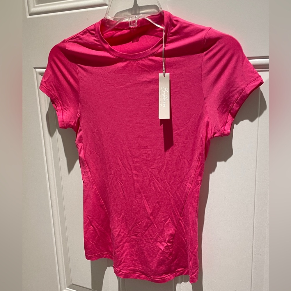 Buffbunny Pink Crush Halo Full Length Tee Short Sleeve Crew Size Medium (Small) - Picture 13 of 14